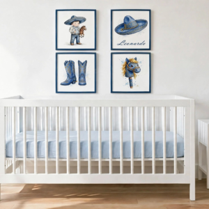 traje charro de niño azul - charro baby nursery personalized name framed gold McAllen TX